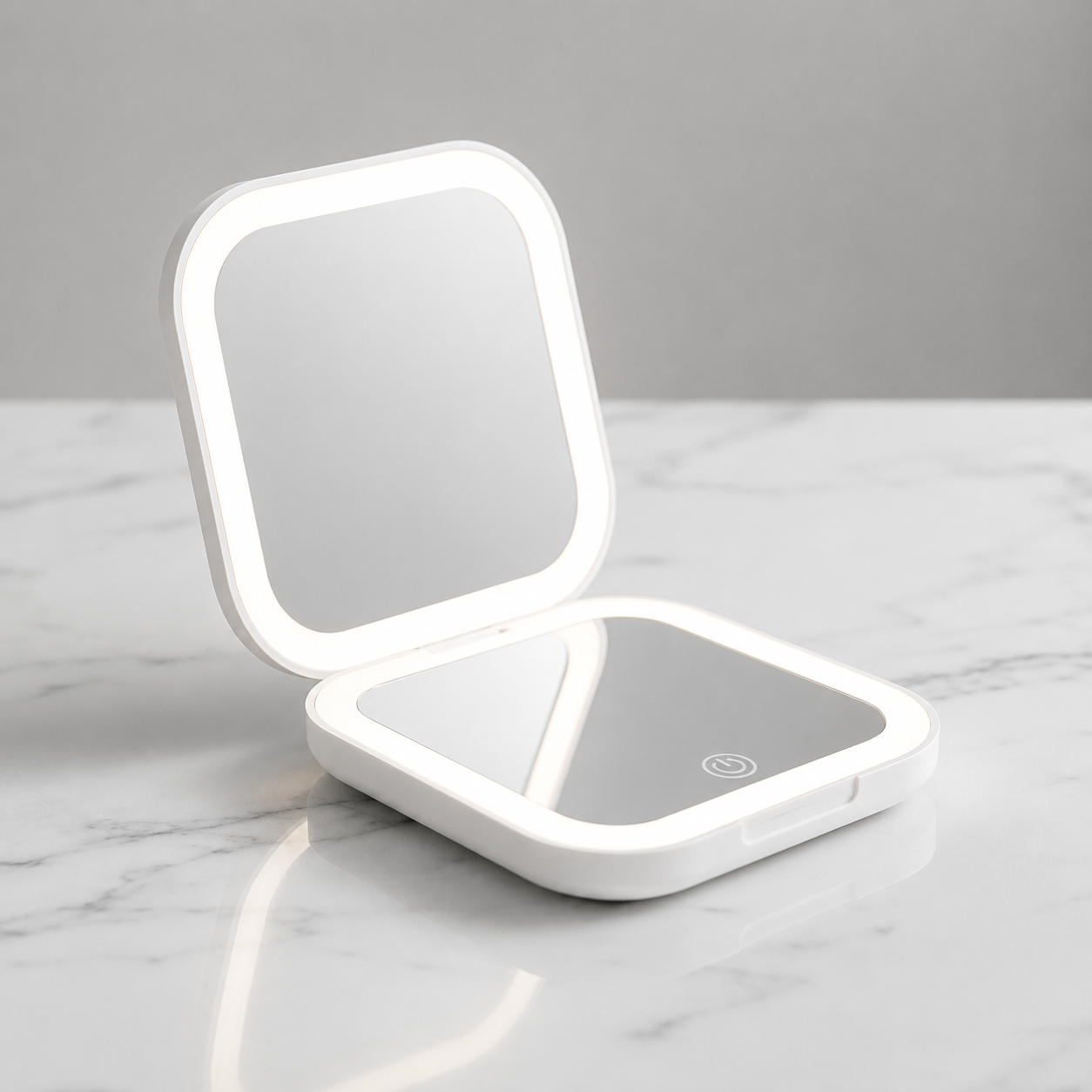 Velvet Glow Mini LED Travel Mirror